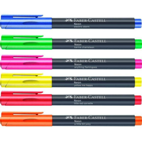 Marker neon 1.5 mm Faber-Castell – 6 culori disponibile