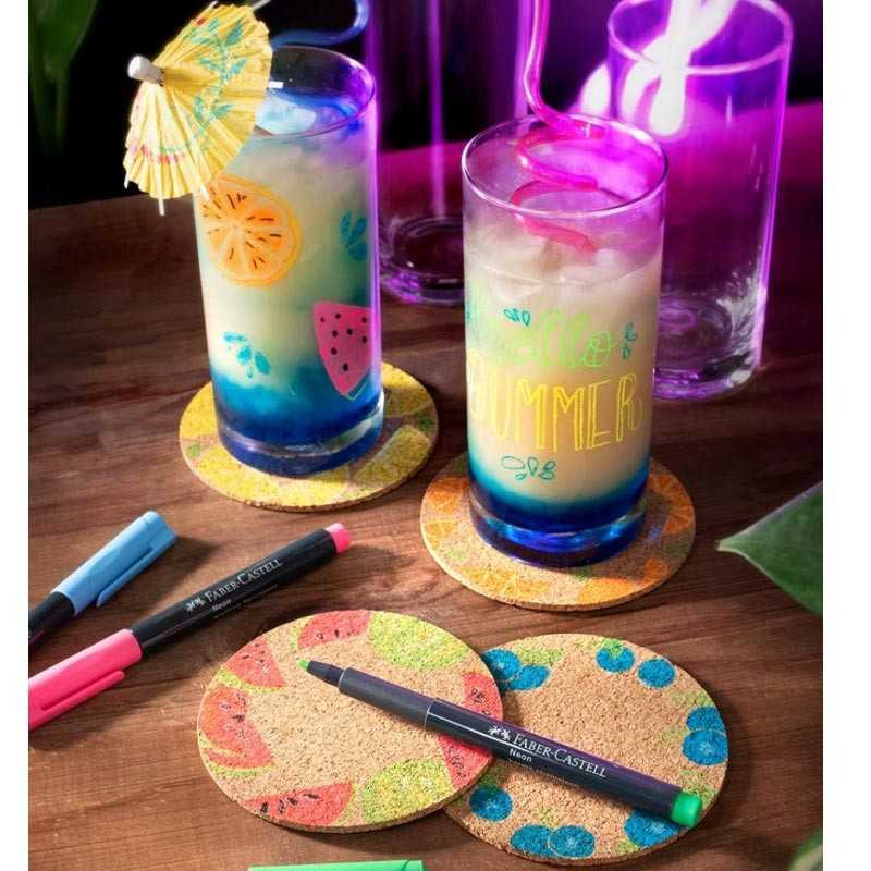 Marker neon 1.5 mm Faber-Castell – 6 culori...