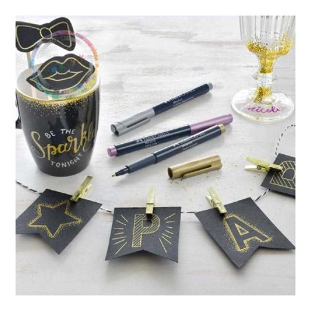 Marker metalic 1.5 mm Faber-Castell – 6 culori disponibile