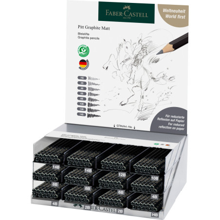 Creioane grafit Faber-Castell Pitt Graphite Matt