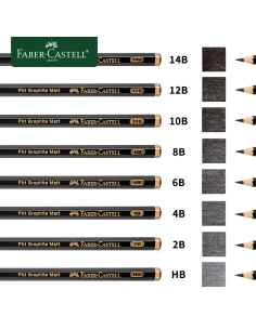Creioane grafit Faber-Castell Pitt Graphite Matt 2