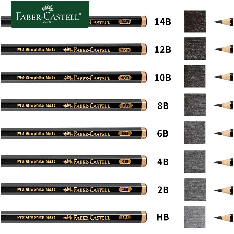 Creioane grafit Faber-Castell Pitt Graphite Matt