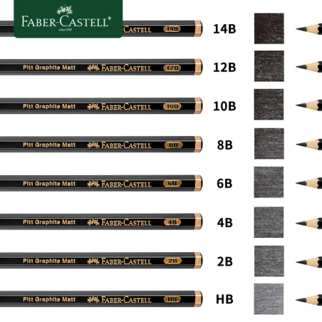 Creioane grafit Faber-Castell Pitt Graphite Matt