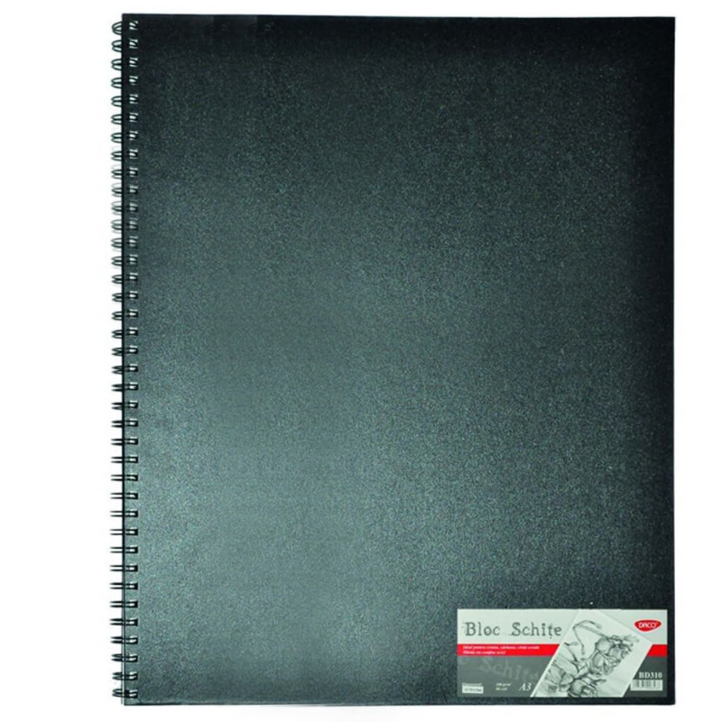 Bloc de schițe A3 100g/mp 80 file cu spirală Daco