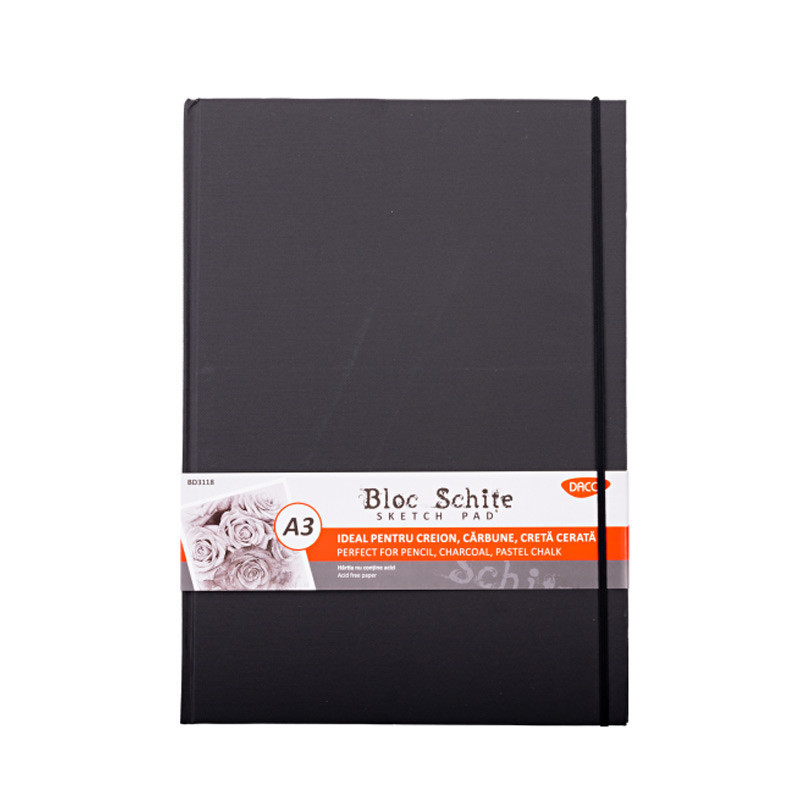 Bloc de schițe A3 110g/mp 80 file cu elastic Daco
