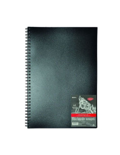 Bloc pentru schite A4 - 140g, 30 file, hartie neagra
