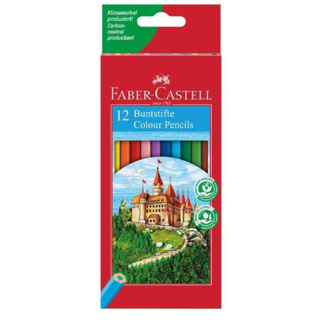 Set 12 creioane colorate Faber-Castell
