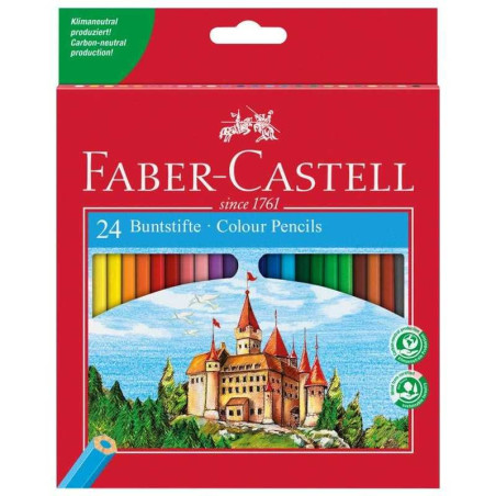 Set 24 creioane colorate Faber-Castell