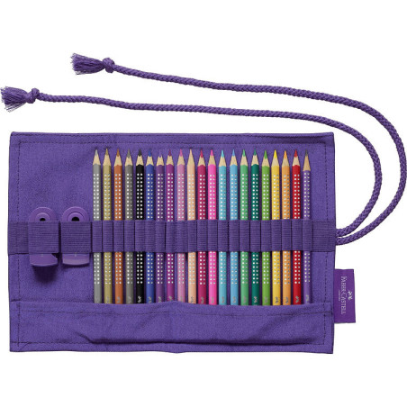 Set 20 creioane colorate Sparkle + accesorii Faber-Castell