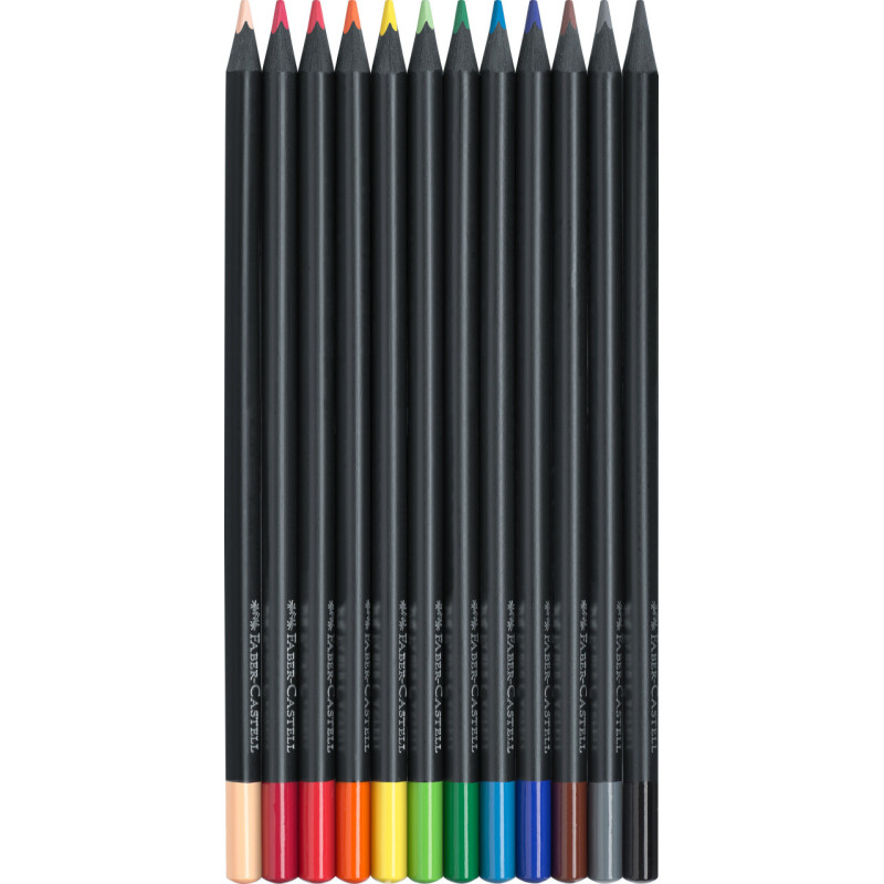 Set 12 creioane colorate Black Edition...