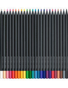 Set 24 creioane colorate Black Edition Faber-Castell 2