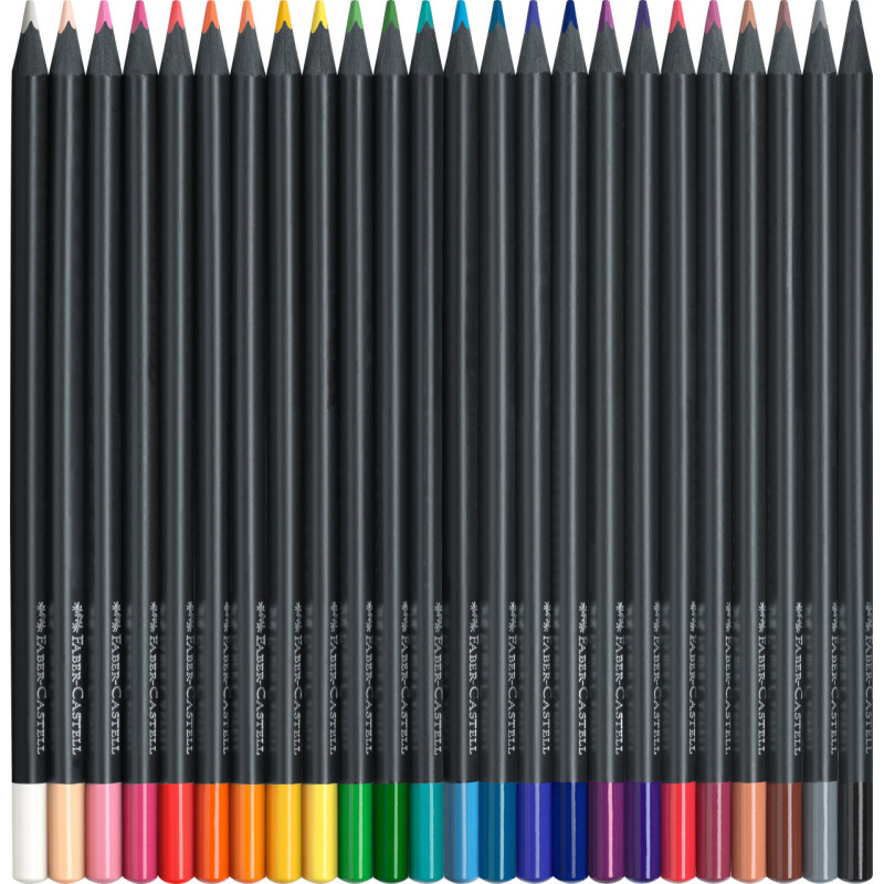 Set 24 creioane colorate Black Edition...