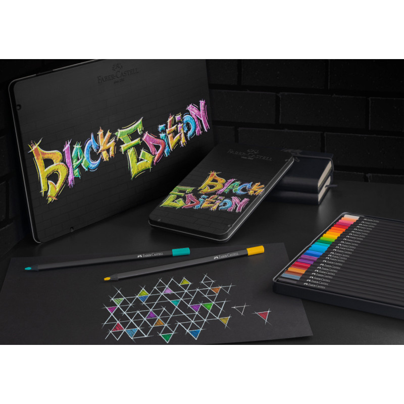 Set 12 creioane colorate Black Edition...