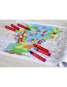 Set 12 creioane cerate Jumbo Faber-Castell 2