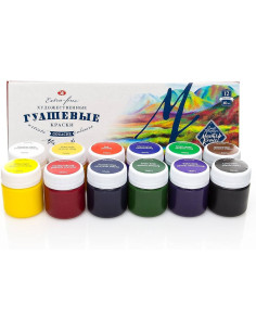 Set 12 guase extra fine Master Class Nevskaya Palitra 40 ml