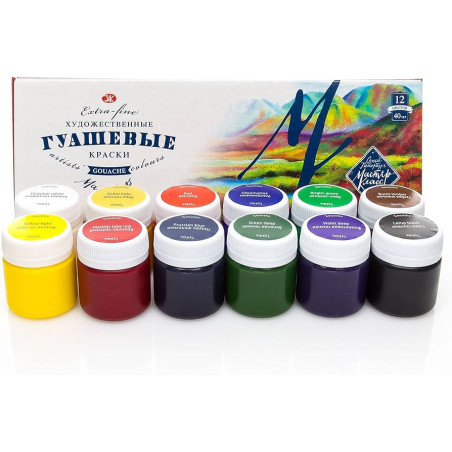 Set 12 guase extra fine Master Class Nevskaya Palitra 40 ml