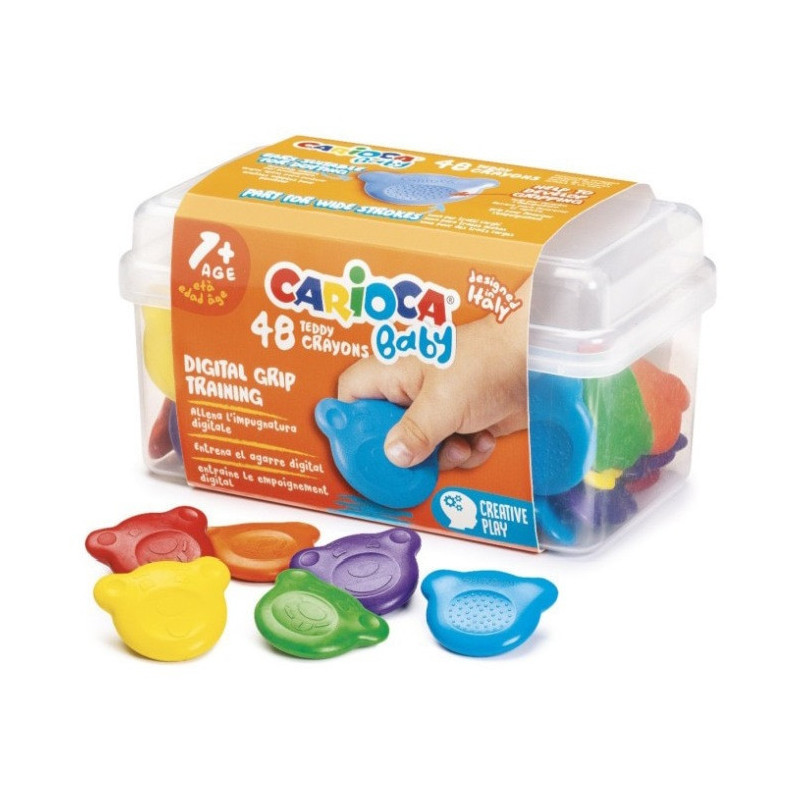 Set 48 creioane cerate Teddy Carioca Baby