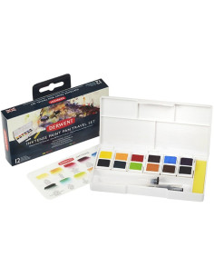 Set 12 Inktense Paint Pan Travel Derwent