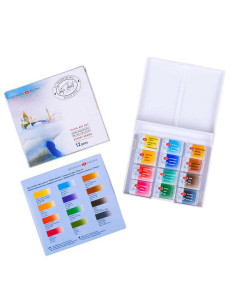 Set 12 acuarele White Nights in cutie plastic  Nevskaya 2