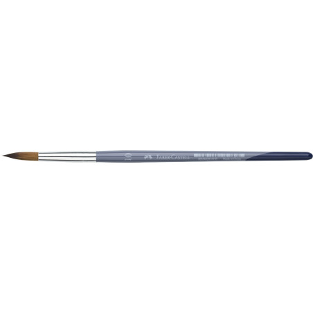 Pensulă rotundă Faber-Castell fir sintetic mâner lemn