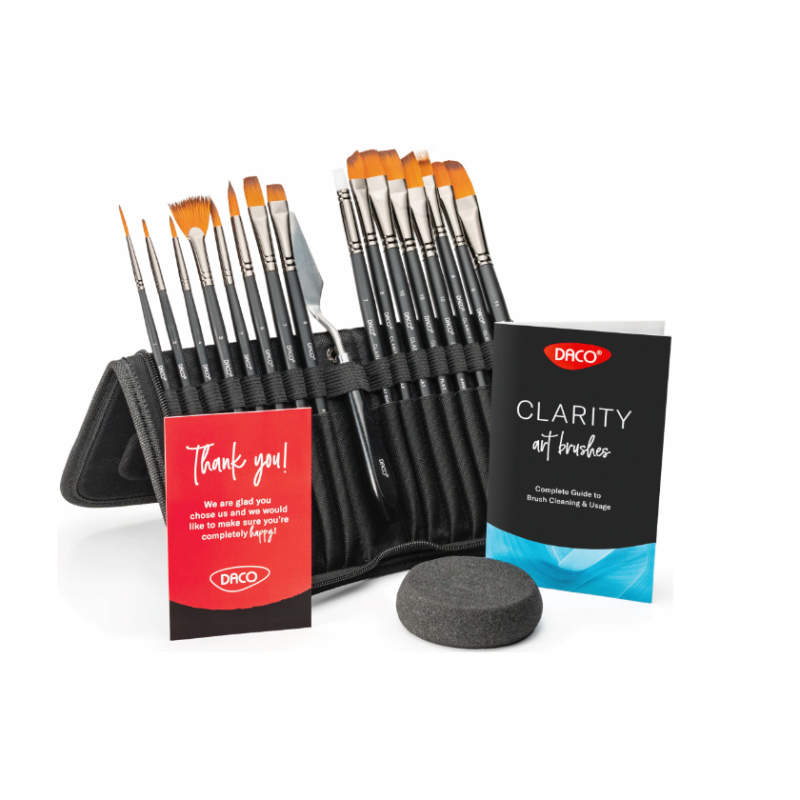 Set 15 pensule DACO Clarity + pensulă silicon...