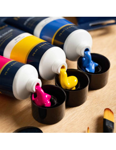 Culori acrilice școlare Deli 75 ml