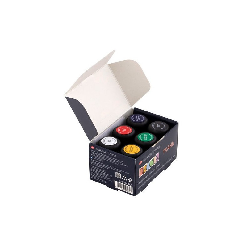 Set 6 culori textile Decola 20 ml – acrilice pe...