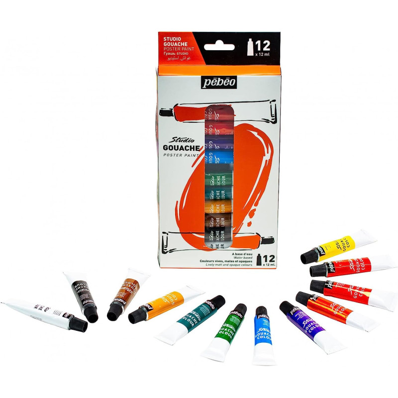 Set 12 guase Studio pebeo 12 ml