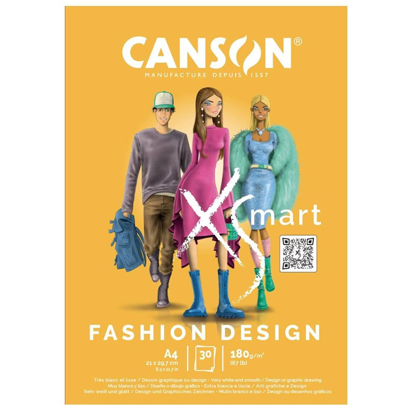 Bloc desen Canson XSmart Fashion Design A4, 30...
