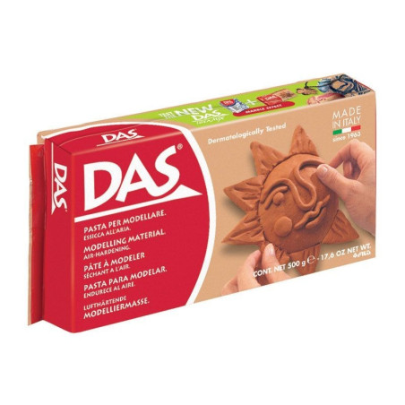 Pasta de modelaj teracota DAS 500 g uscare la aer