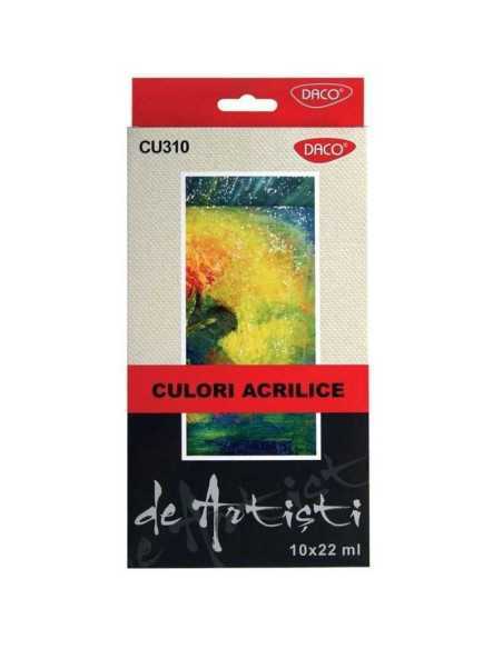 Set 10 Culori Acrilice Daco
