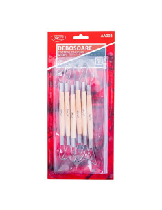 Set 6 debosoare duble pentru modelaj Daco 20 cm