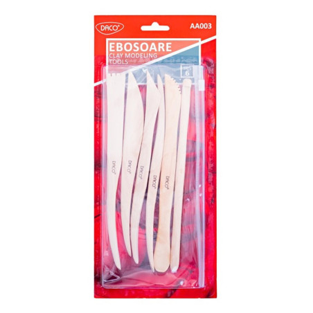 Set 6 ebosoare pentru modelaj Daco 20 cm