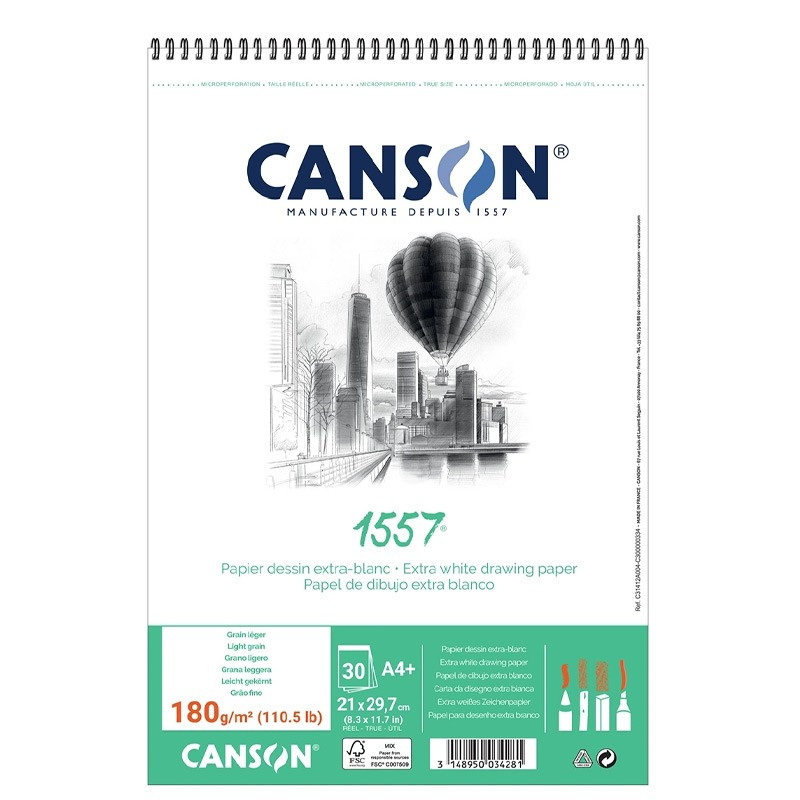 Bloc de schițe A4 1557 Canson 180g/mp 50 file