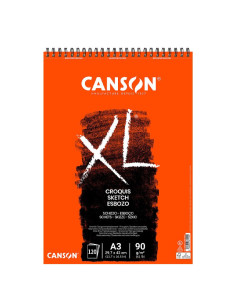 Bloc schițe Canson XL Croquis 90g A3, 120 file, spirală...