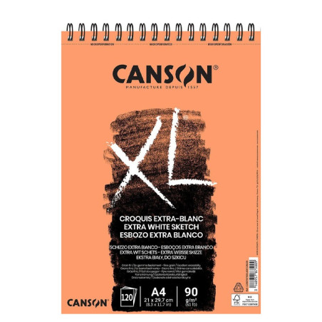 Bloc schițe Extra White Canson XL 90g A4, 120 file