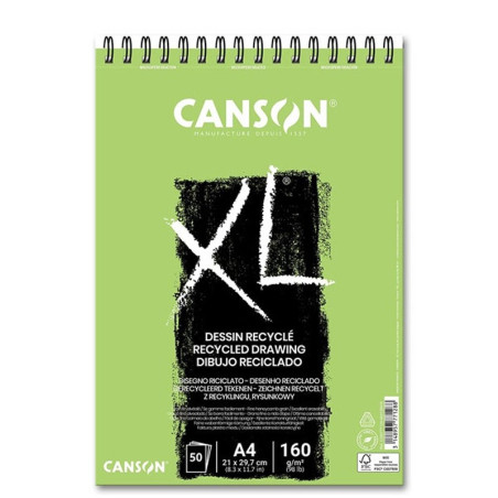 Bloc desen reciclat Canson XL Recycled 160g A4