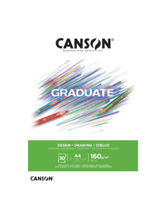 Bloc desen White Canson Graduate 160g A4