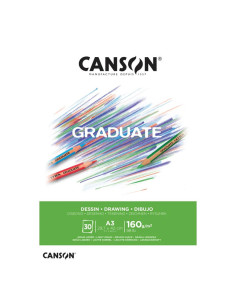 Bloc desen White Canson Graduate 160g A3