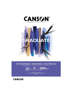 Bloc Mixed Media White Canson Graduate 200g A3