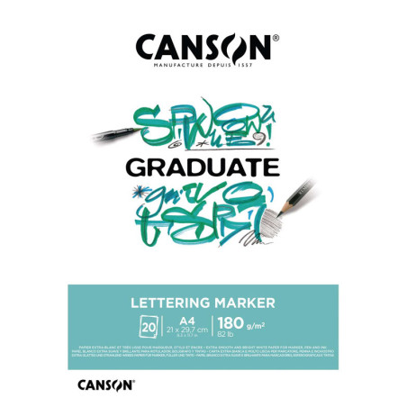Bloc Lettering Canson Graduate 180g A4