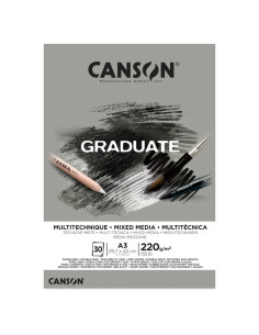 Bloc Mixed Media Grey Canson Graduate 220g A3