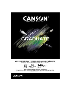 Bloc Canson Graduate Mixed Media Black A5 240 g/mp