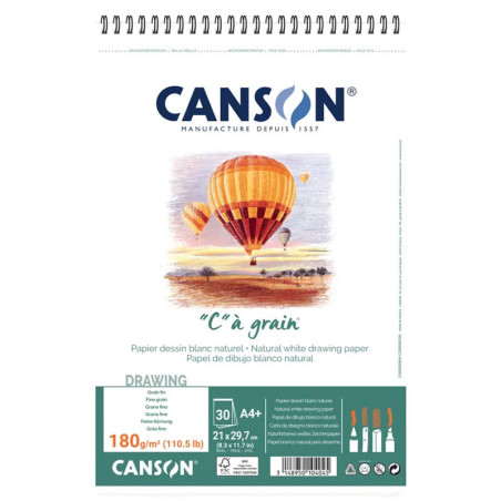 Bloc desen Canson C à Grain A4 180 g/mp
