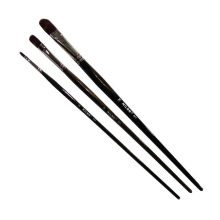 Pensulă limbă de pisică MILAN seria 842 fir sintetic mâner lung