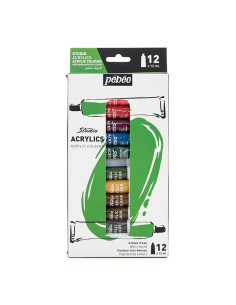 Set 12 culori acrilice Pebeo