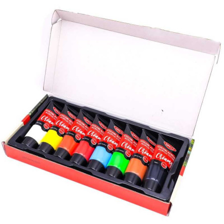 Set 8 culori acrilice DACO Creamy 75 ml