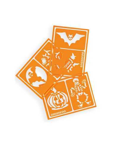 Set 6 sabloane pictura pe fata Halloween Snazaroo