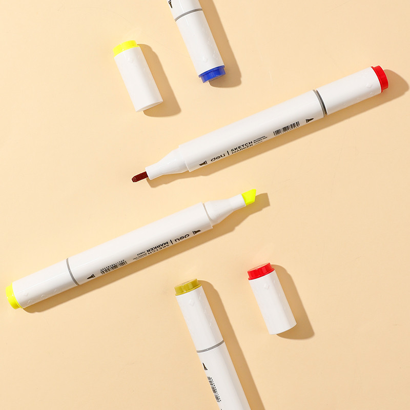 Set 36 markere sketching dual vârf 1 mm + vârf...