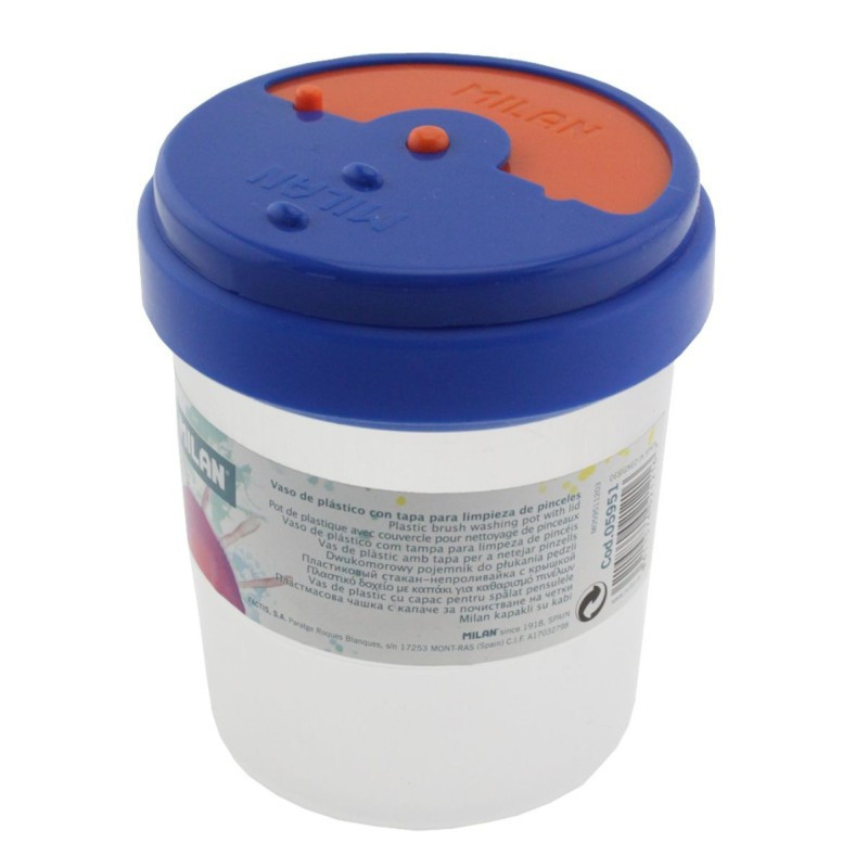 Pahar pentru spălat pensule Milan cu capac 11 cm